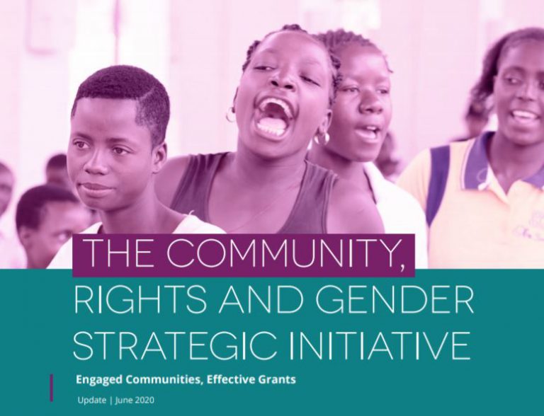 Preview image for “The Community, Rights and Gender Strategic Initiative: Engaged Communities, Effective Grants. June 2020 Update”A new Global Fund publication