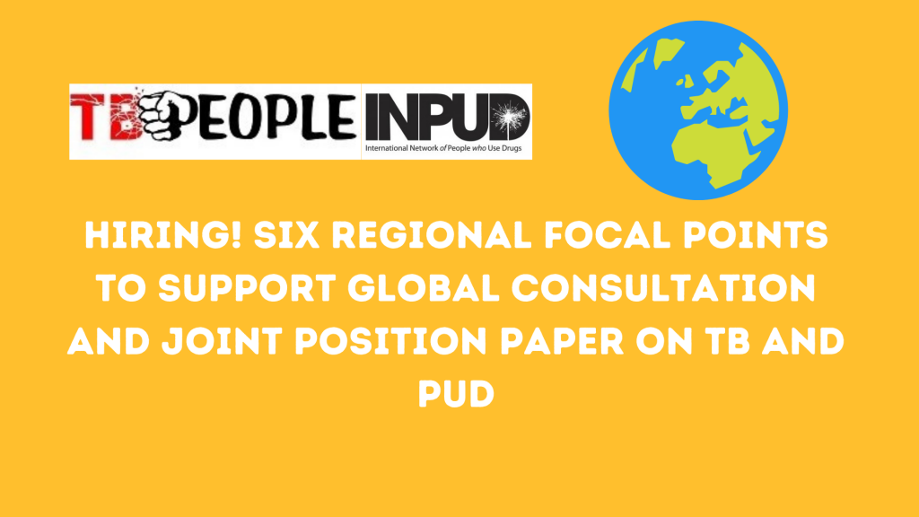 Preview image for TB People is looking for Six Regional Focal Points including from EECA to support global consultation and joint position paper on TB and PUD
