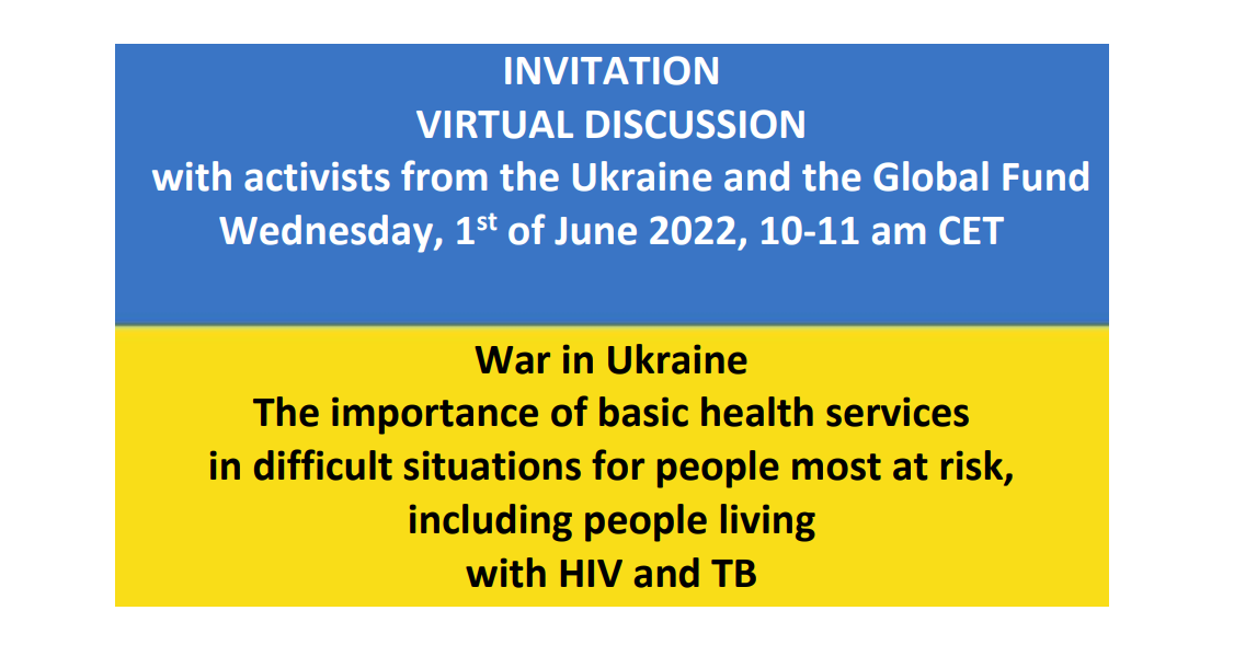 Preview image for Virtual discussion with activists from Ukraine and the Global Fund