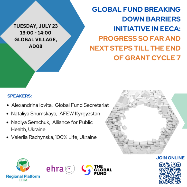 Preview image for AIDS 2024: Global Fund Breaking Down Barriers Initiative in EECA: progress so far and next steps till the end of Gran Cycle 7