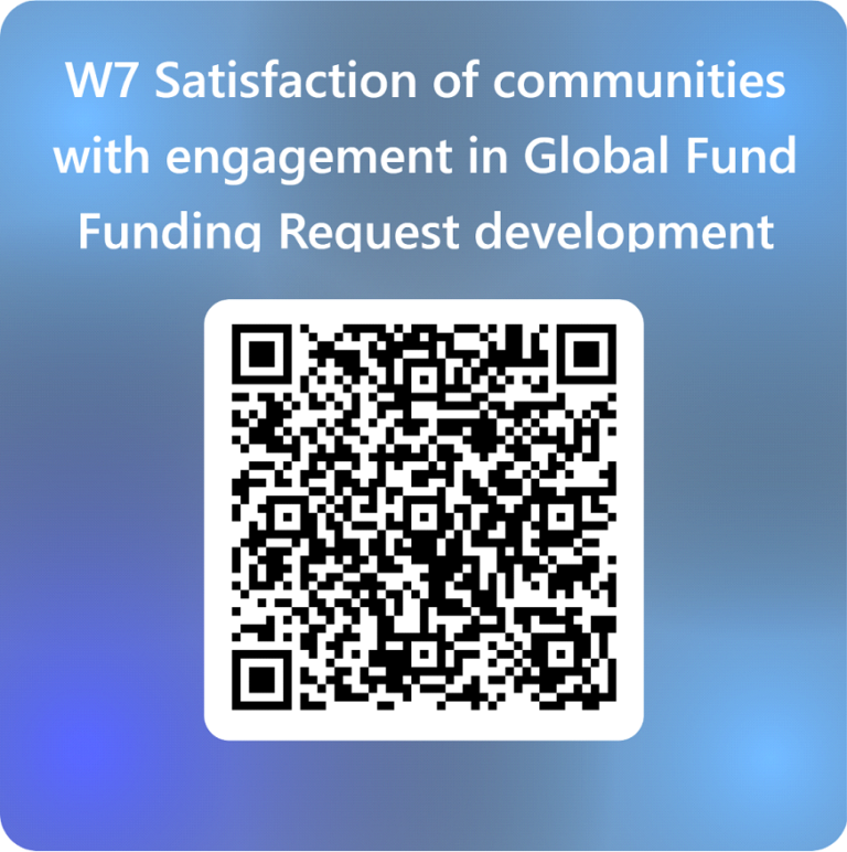 Preview image for Survey on satisfaction of communities with engagement in Global Fund Funding Request development in W7