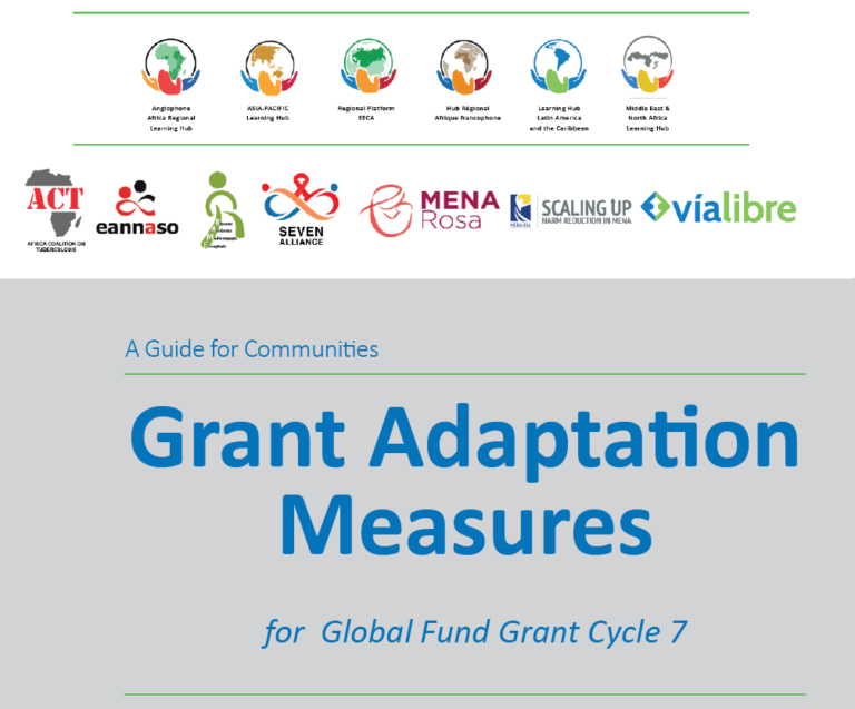 Preview image for A Guide for Communities: Grant Adaptation Measures for Global Fund Grant Cycle 7