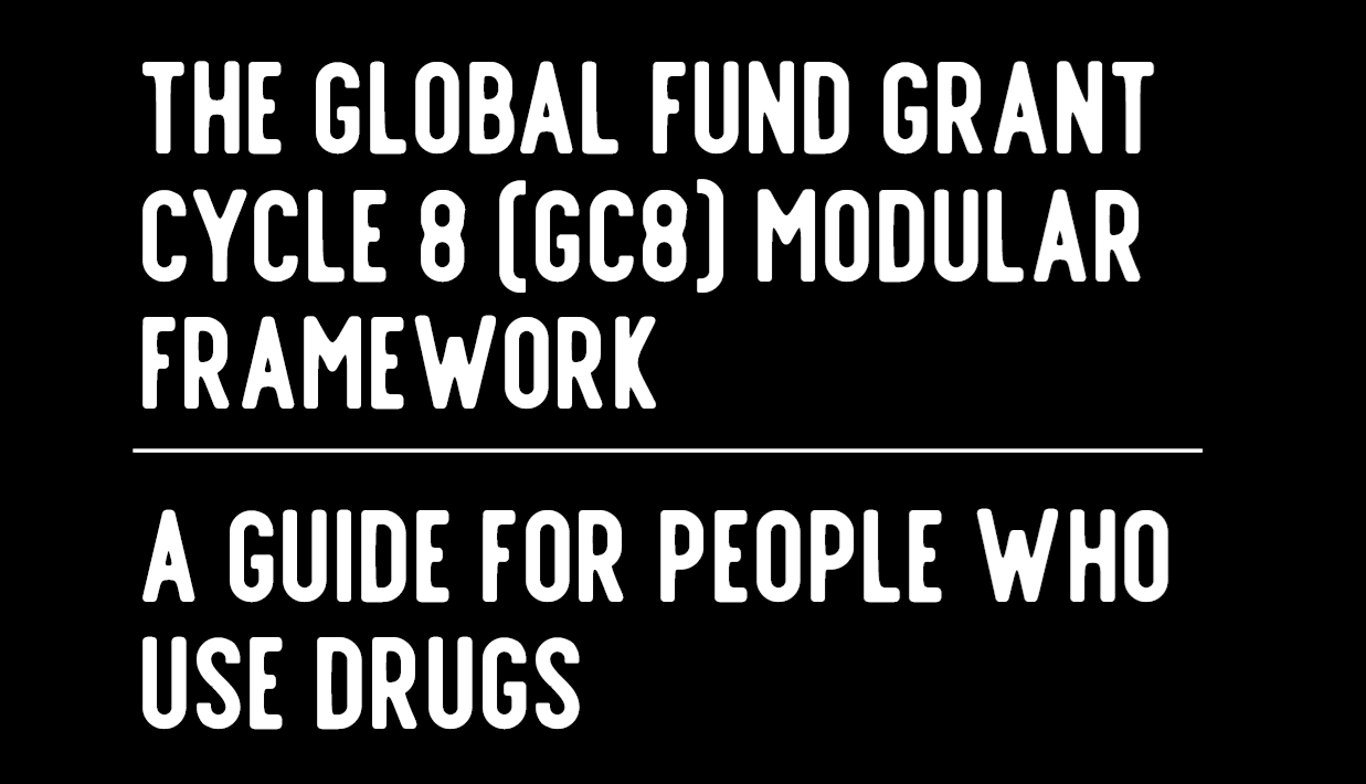 Preview image for The Global Fund Grant Cycle 8 (GC8) Modular Framework: A Guide for People Who Use Drugs