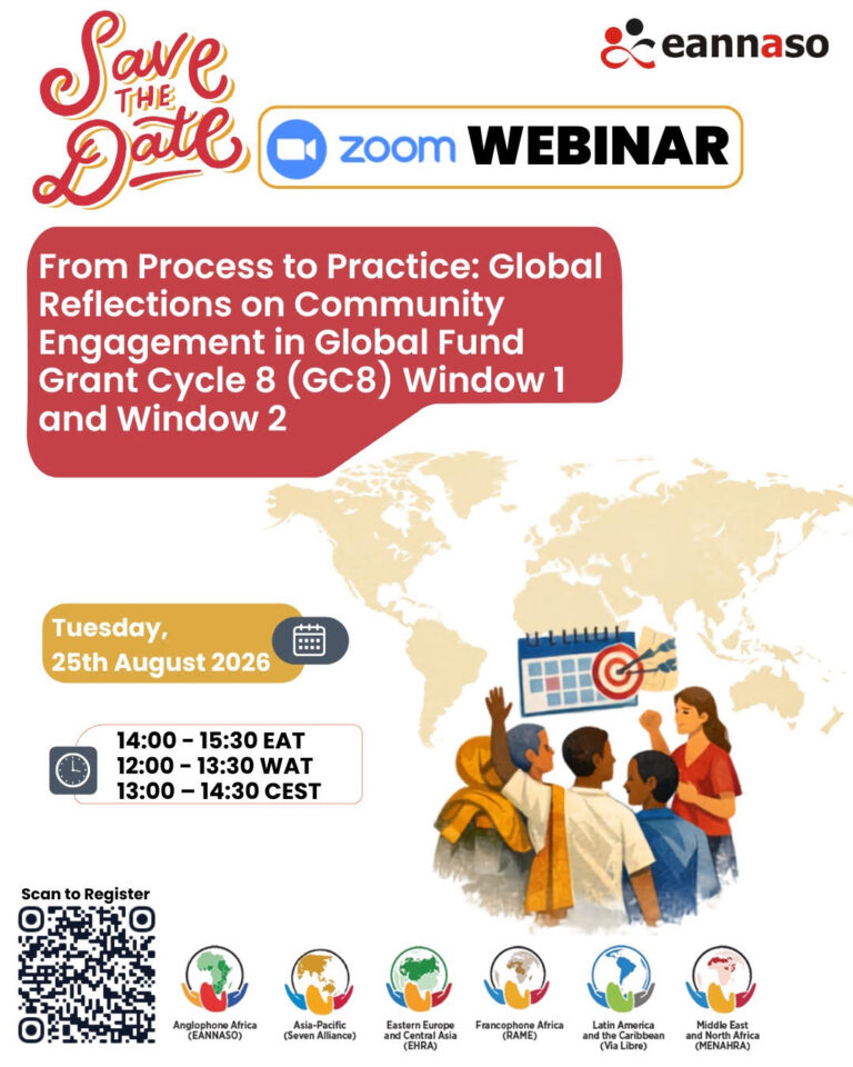 Preview image for Webinar: From Process to Practice – Global Reflections on Community Engagement in Global Fund Grant Cycle 8 (GC8) Window 1 and Window 2